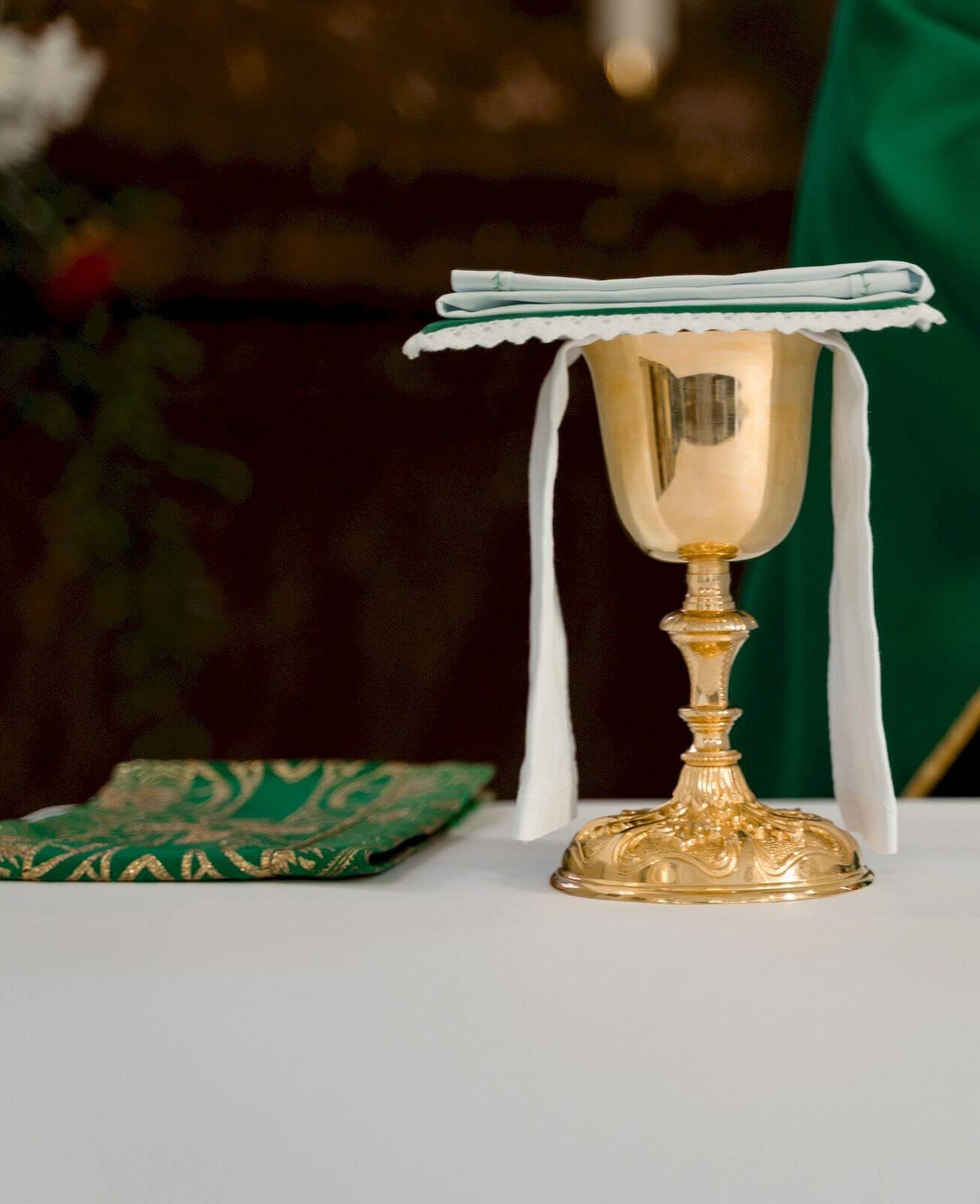 Communion Cup during Catholic Mass